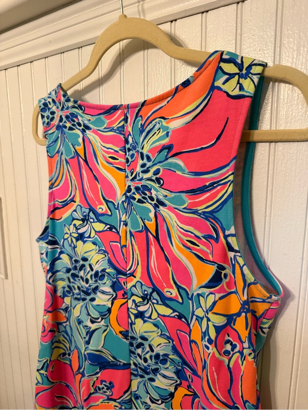 Lilly Pulitzer Harper Shift Seaside Aqua Medium Dress - Picture 5 of 7